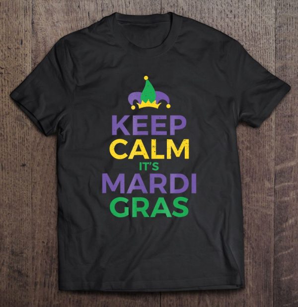 Keep Calm It’s Mardi Gras Joker Hat Party