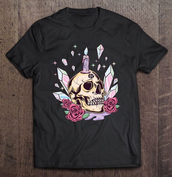 Pastel Goth Cute Creepy Skull Wiccan Kawaii Menhera Witchy