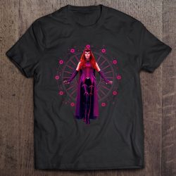 Womens Marvel Wandavision The Scarlet Witch Floating Portrait V-Neck