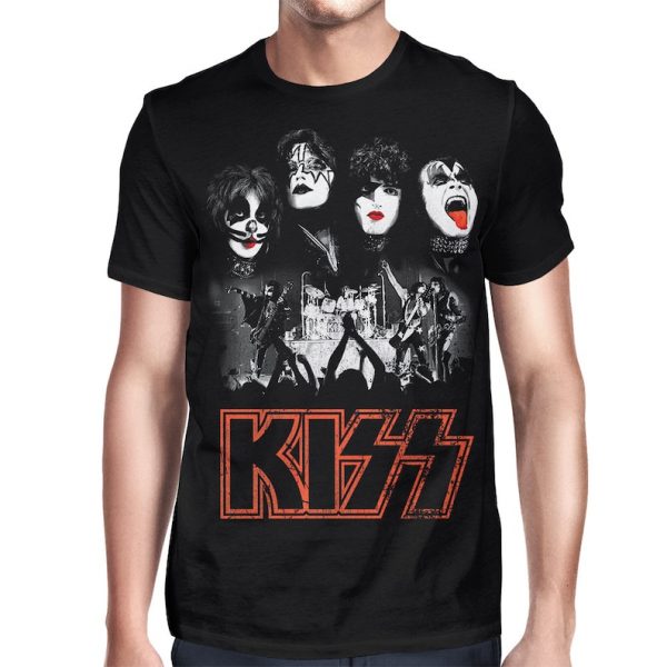 Kiss Band Rock Concert T-Shirt, Gene Simmons Paul Stanley Tee, Men's Women's Sizes