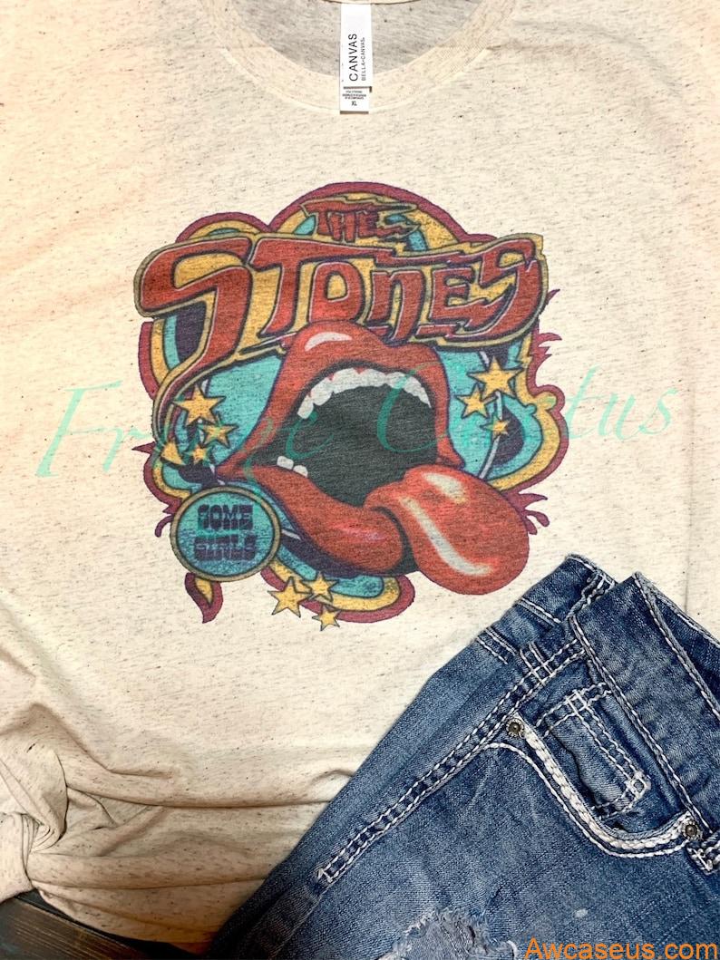 Rolling Stone Graphic Tee - 80s Rock Band Tee Rolling Stone Graphic Tee - 80s Rock Band Tee