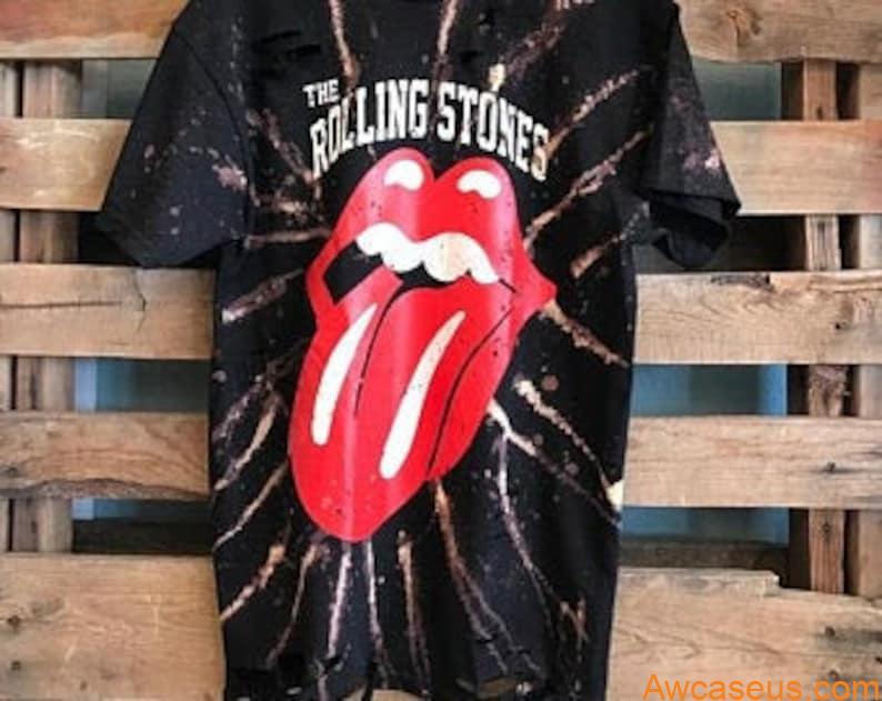 The Rolling stones Acid washed + Distressed t shirt The Rolling stones Acid washed + Distressed t shirt