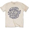 Vintage Rolling Stones: 1970s Logo Tan T-Shirt