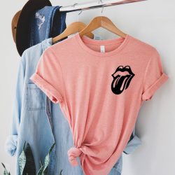 Rolling Stones Shirt, Rolling Stones Vintage Bleached Tee, Rolling Stones Tee, Vintage Rock Shirt, Classic Rock Concert Tee, Woman Shirt