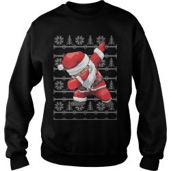 dabbing santa ugly christmas sweater