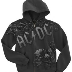 ac dc zip up hoodie