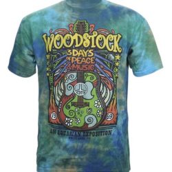 woodstock tie dye shirt