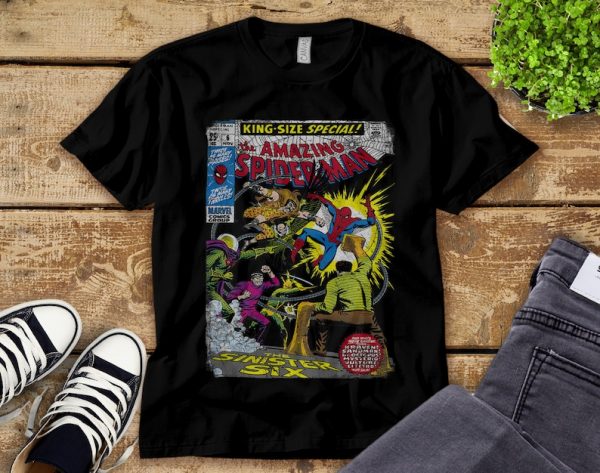 Spider-Man Sinister Six Comic T-Shirt Unisex Tee Adult T-shirt Kid Shirt Long Sleeve Hoodie Sweatshirt Women's Tank