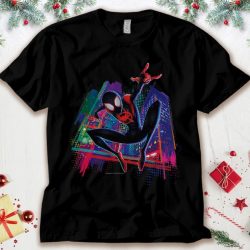 Marvel Spider-Man Miles Morales Graffiti City T-Shirt Unisex Tee Adult T-shirt Kid Shirt Long Sleeve Hoodie Sweatshirt
