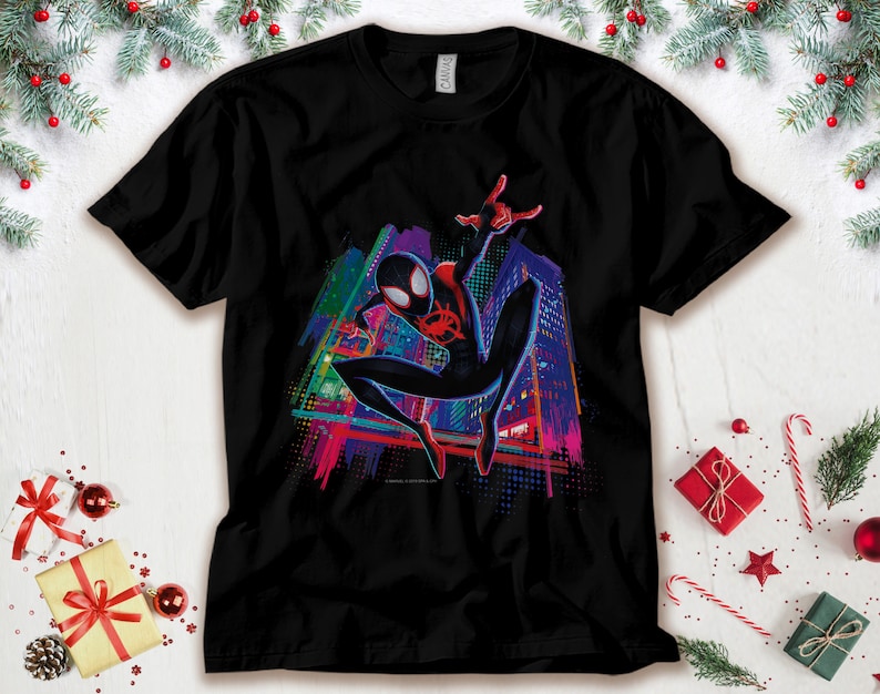 Marvel Spider-Man Miles Morales Graffiti City T-Shirt Unisex Tee Adult T-shirt Kid Shirt Long Sleeve Hoodie Sweatshirt Marvel Spider-Man Miles Morales Graffiti City T-Shirt Unisex Tee Adult T-shirt Kid Shirt Long Sleeve Hoodie Sweatshirt