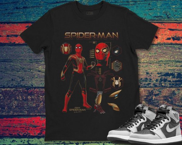 Marvel Spider-Man No Way Home Spidey Schematic T-Shirt Unisex T-Shirt For Men Women Hoodie Sweatshirt Kid T-Shirt