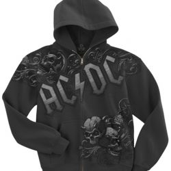 ac/dc zip up hoodie