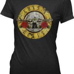 guns and roses white t shirt