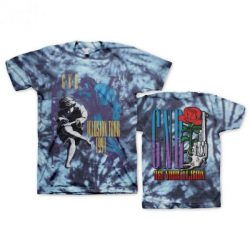 guns and roses tie dye shirt