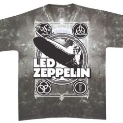 led zeppelin shirt tie dye