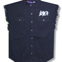 mens denim sleeveless shirt