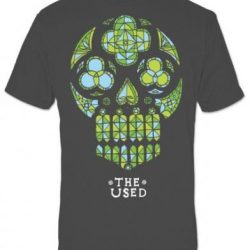 skull stained glass