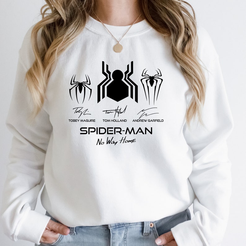 Spiderman No Way Home Sweatshirt, Peter Parker Jumper, Tom Holland Sweatshirt, Spider-Man Hoodie, Marvel Fan Sweatshirt, 3 Spider-Man Hoodie