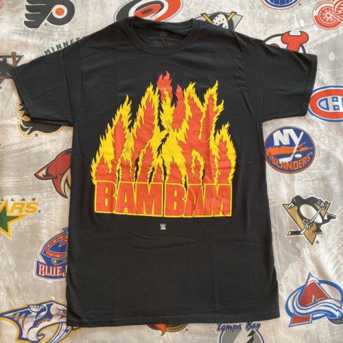 Bam Bam Bigelow T-Shirt Men's Small WWF/WWE/ECW authentic beast from east flames
