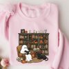 Retro Ghost Reading Books Sweatshirt