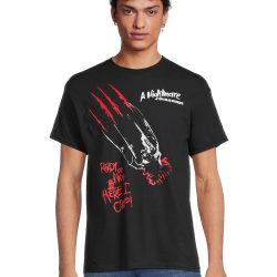 Nightmare On Elm Street Men's Big & Tall Claw Catch Graphic Tee