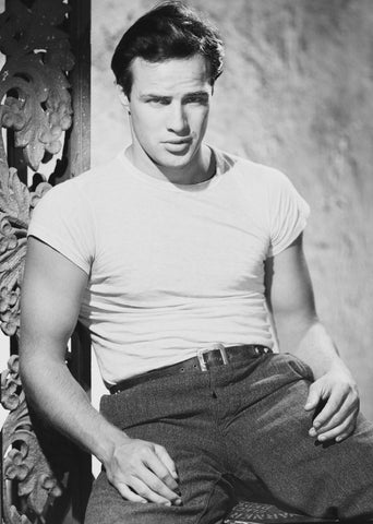 Marlon Brando transformed the white t-shirt