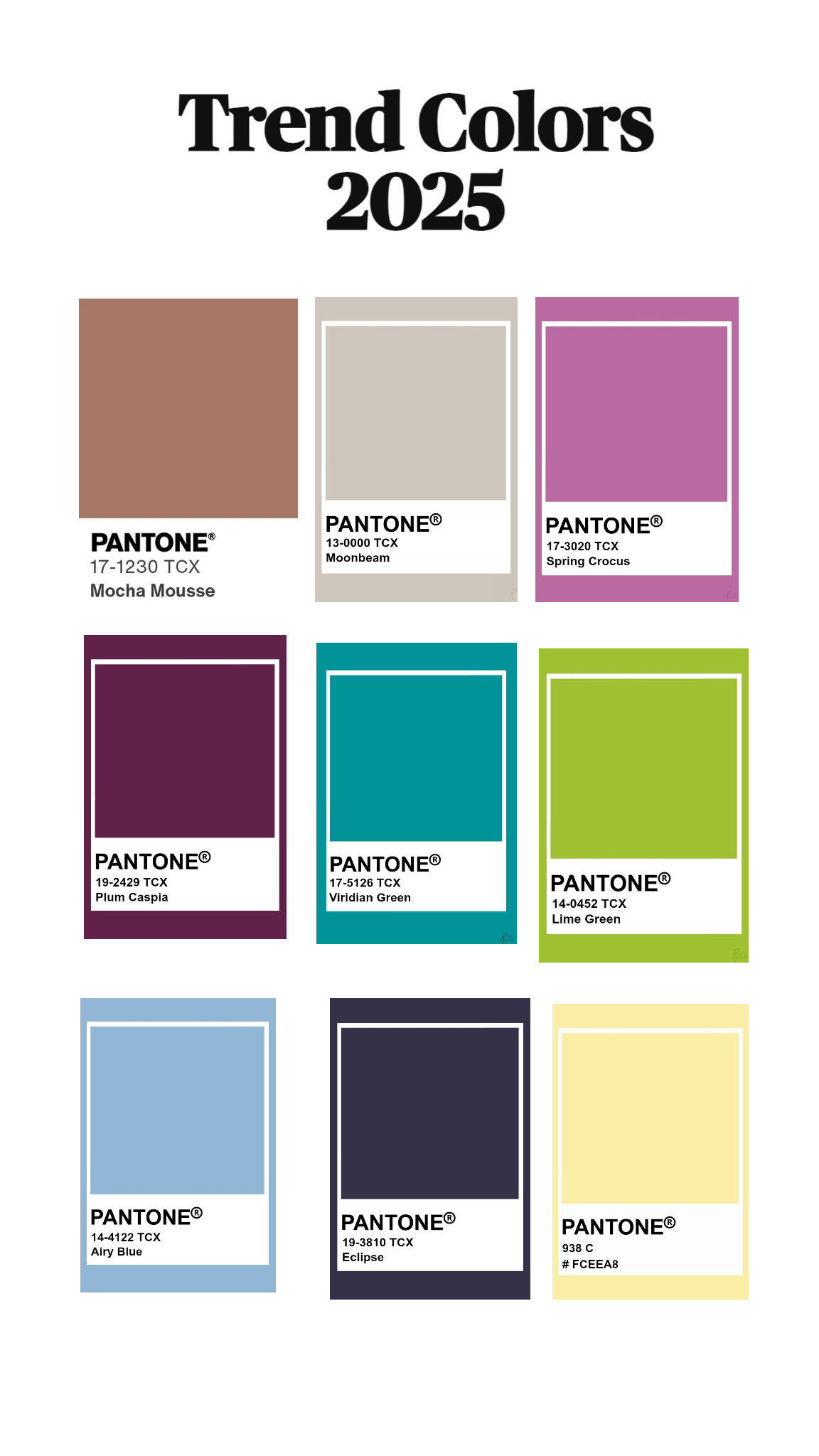 2025's Fashion-Forward Palettes